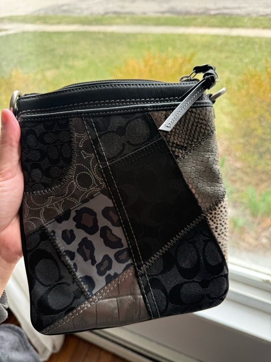 Coach Black Patchwork Crossbody - Picture 5 of 8